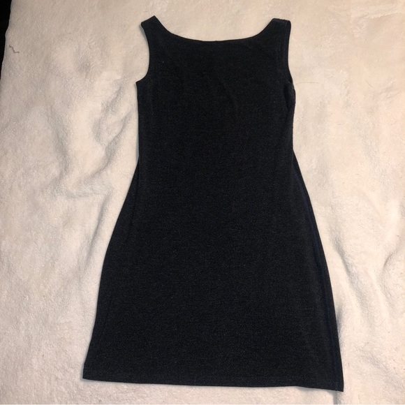 Dark Grey Tank Dress made from Bamboo | extra small - Picture 3 of 3